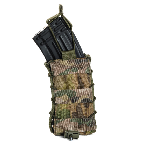 Подсумок одинарный для магазина АК/AR. Мультикам.