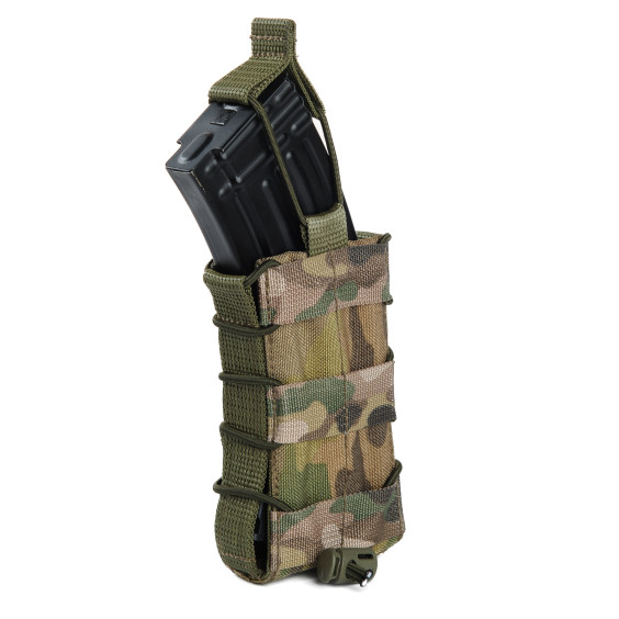 Подсумок одинарный для магазина АК/AR. Мультикам.