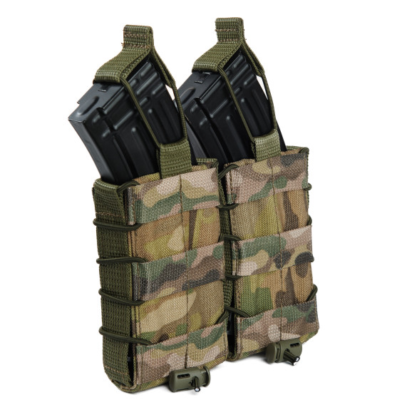 Подсумок одинарный для магазина АК/AR. Мультикам.