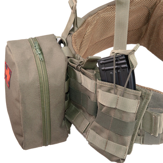 Ременно-плечевая система WARBELT Олива с подсумками