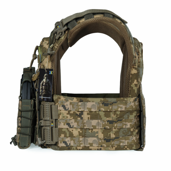 Плитоноска WARMOR Gen.3 Pro Пиксель ММ14. 3 подсумка.