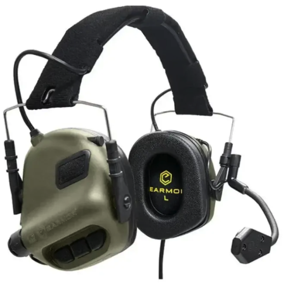 Тактические активные наушники Earmor M32 с универсальным креплением