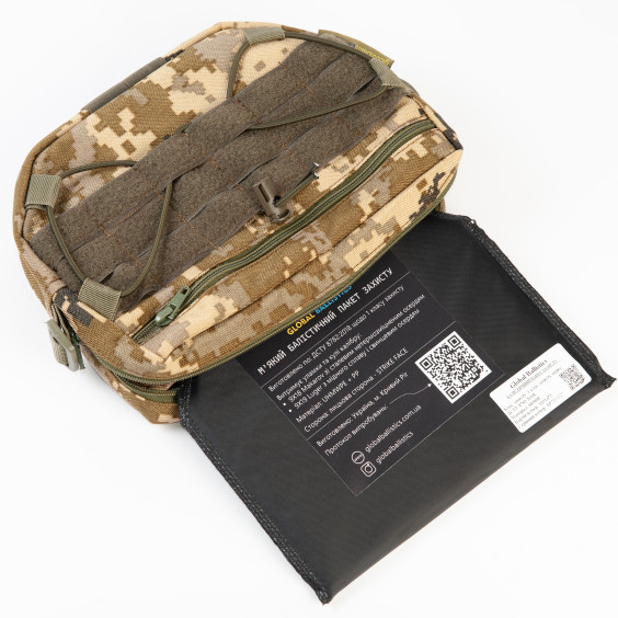 Баллистические пакеты 1-го класса. Бока + пах. Размер 150 на 300 мм.