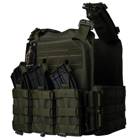 Плитоноска Ares gen.2 Олива. 3 подсумка АК.