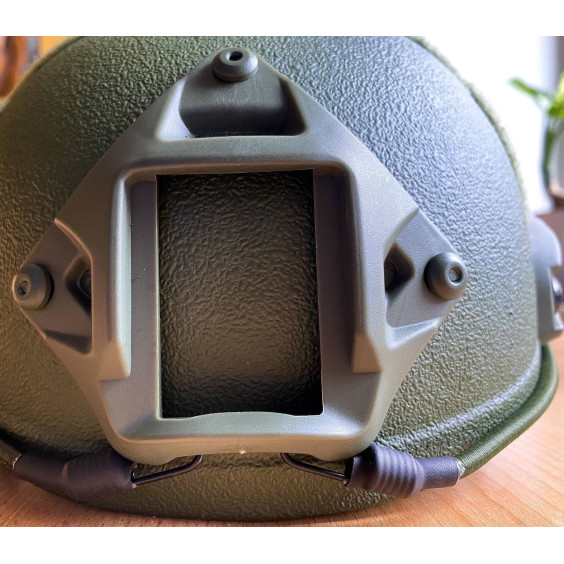 Шолом FAST Кевлар Олива. Рівень захисту NIJ IIIA. Захистить від уламків, рикошетів та пістолетних куль.