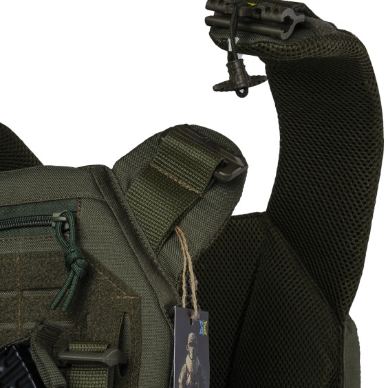 Плитоноска WARMOR Gen.3 Pro Олива с 3 подсумками