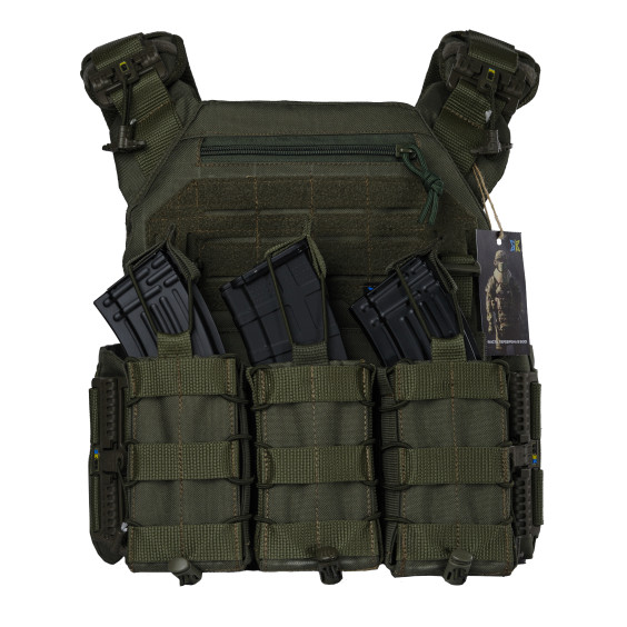 Плитоноска WARMOR Gen.3 Pro Олива с 3 подсумками