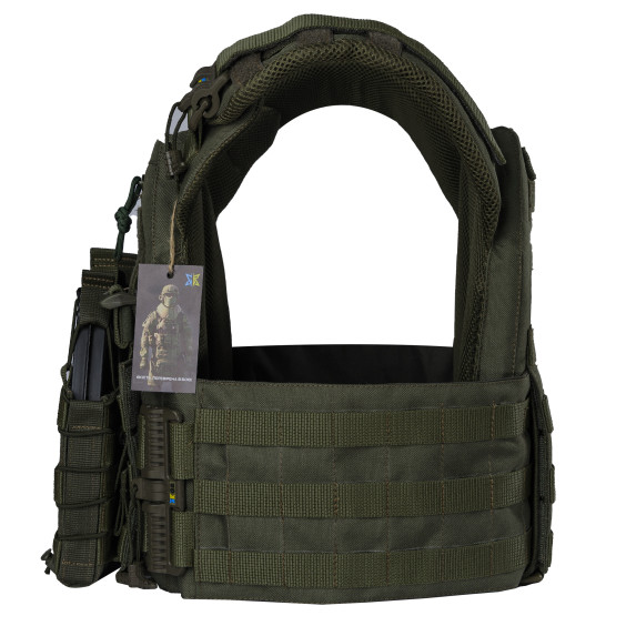 Плитоноска WARMOR Gen.3 Pro Олива с 3 подсумками