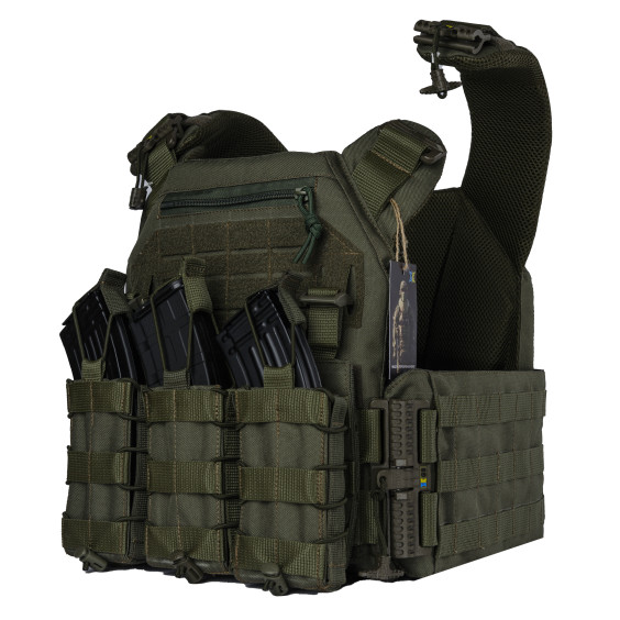 Плитоноска WARMOR Gen.3 Pro Олива с 3 подсумками