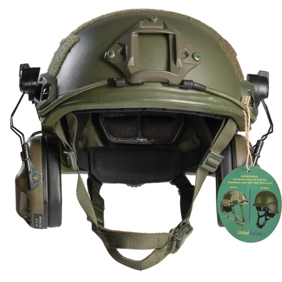 Тактический шлем с наушниками Earmor M32 (комплект)