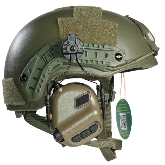 Тактический шлем с наушниками Earmor M32 (комплект)