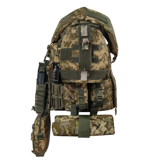 Штурмовий бронекостюм SUIT Піксель ММ14. 1 клас ДСТУ (без плит).