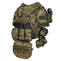 Штурмовой бронекостюм SUIT Пиксель ММ14. 1 класс ДСТУ (без плит).