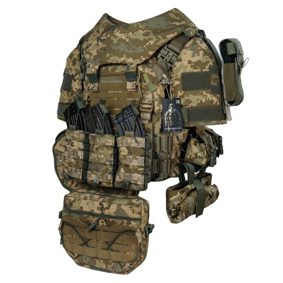 Штурмовий бронекостюм SUIT Піксель ММ14. 1 клас ДСТУ (без плит).