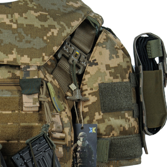 Штурмовий бронекостюм SUIT Піксель ММ14. 1 клас ДСТУ (без плит).