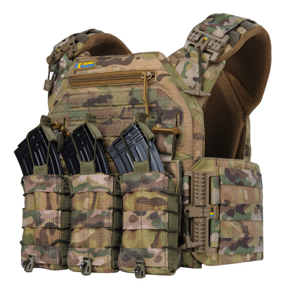 Плитоноска WARMOR Gen.3 Pro Мультикам. 3 подсумка.