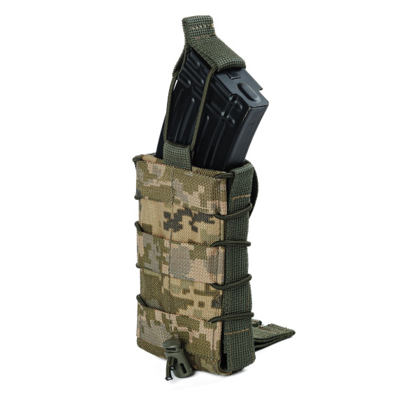 Подсумок одинарный для магазина АК/AR. Пиксель ММ14.