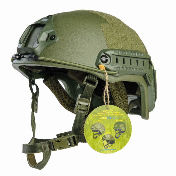 Шлем FAST Wendy уровень защиты NIJ IIIA. Олива. + Кавер Мультикам.