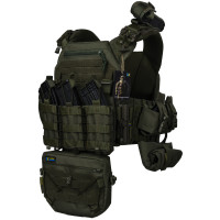 Плитоноска WARMOR ОЛИВА с подсумками