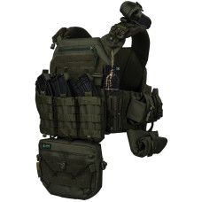 Плитоноска WARMOR ОЛИВА з підсумками