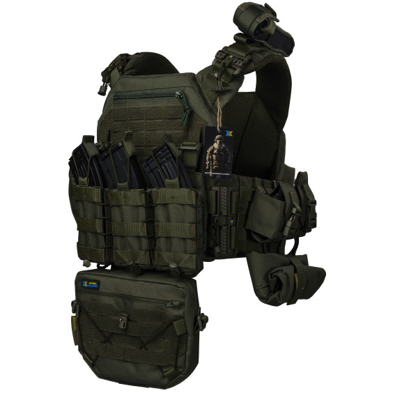 Плитоноска WARMOR ОЛИВА с подсумками