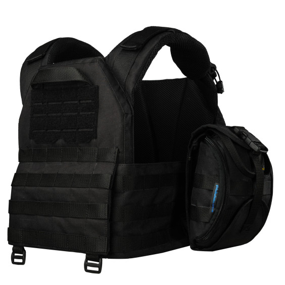 Плитоноска Warmor Gen.3 Pro Max Черный. 7 подсумок.