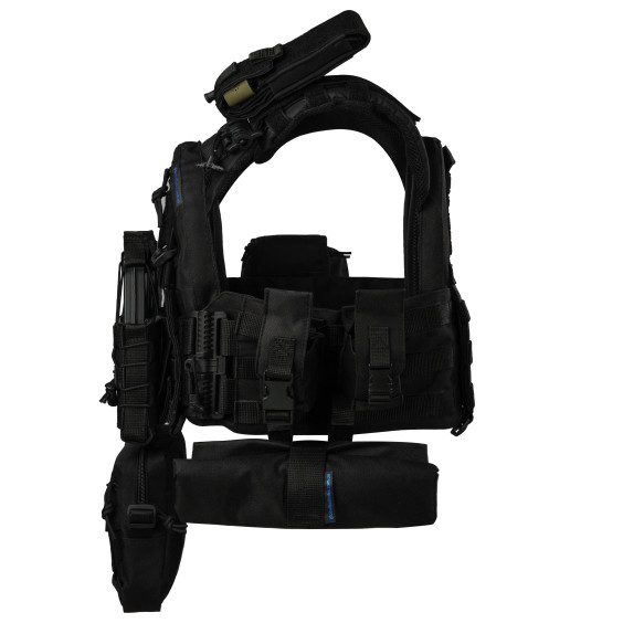 Плитоноска Warmor Gen.3 Pro Max Черный. 7 подсумок.