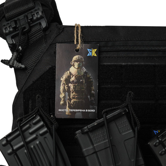 Плитоноска WARMOR Gen.3 Pro Черная с 3 подсумками