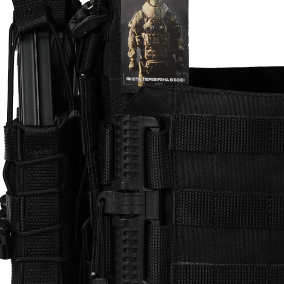 Плитоноска WARMOR Gen.3 Pro Черная с 3 подсумками