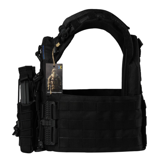 Плитоноска WARMOR Gen.3 Pro Черная с 3 подсумками