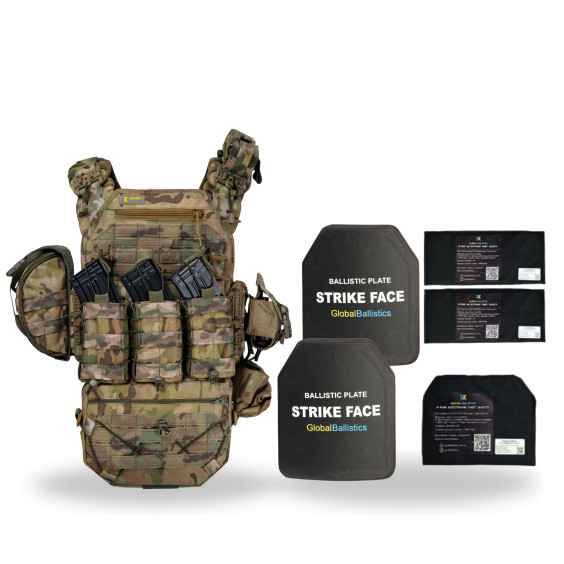 Бронежилет Warmor gen. 3 Max Мультикам. 6 класса защиты. Балистическая защита боков и паха.