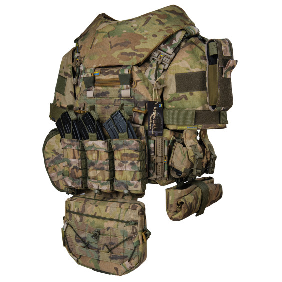 Бронежилет Warmor gen. 3 Suit Мультикам. 6 класса защиты. Балистическая защита боков и паха. Плечей и шеи.