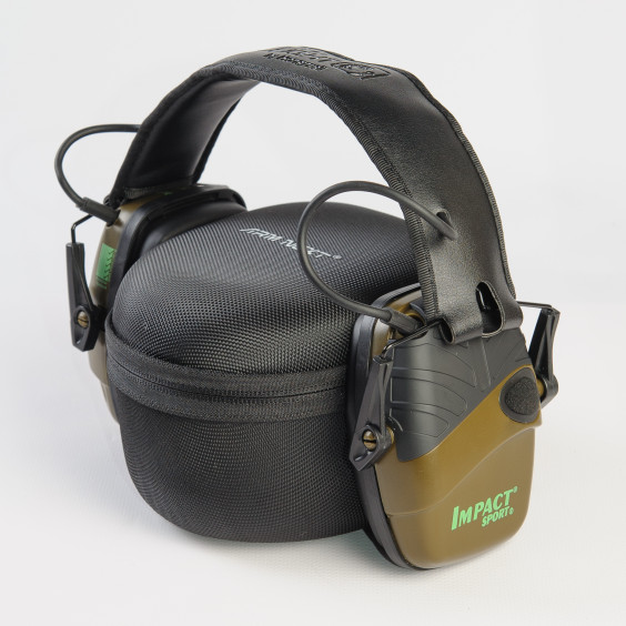 Тактичні активні навушники Howard Impact Sport зелені