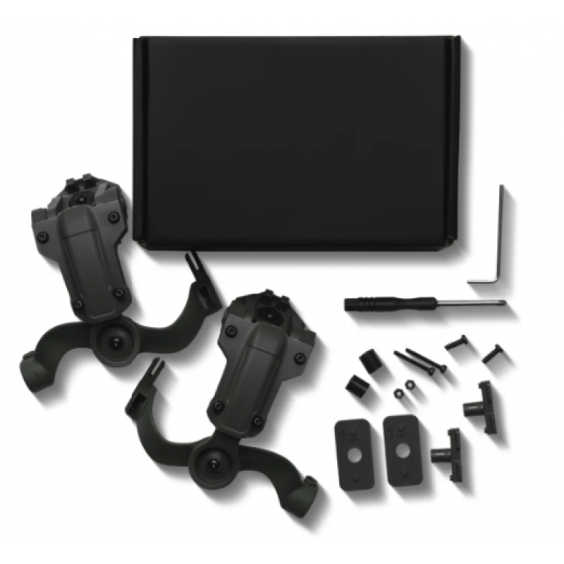 Тактичні навушники EARMOR M31H ОЛИВА з кріпленнями під каску "ЧЕБУРАШКА"