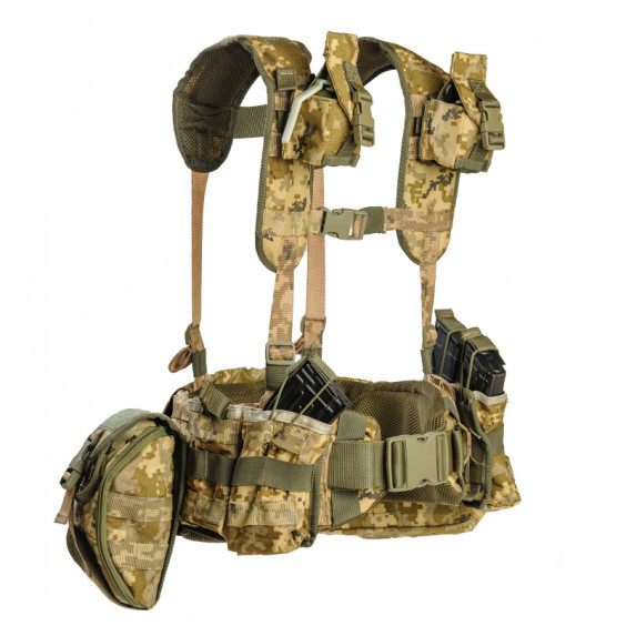 Ременно-плечевая система WARBELT ПИКСЕЛЬ с ПРОТИВООСКОЛОЧНЫМ ПАКЕТОМ