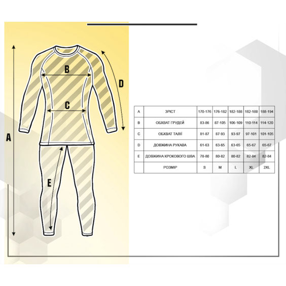 Термобелье Мужское Esdy Olive Level-1