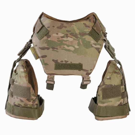 Баллистическая защита шеи и плечей 1-го класса. Мультикам.
