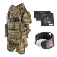 Бронежилет Warmor Gen. 3. без плит, с защитой: шеи, плеч, боковин (камербандов), напашника, живота, пояса РПС, бедер ног (внутренняя и наружная)