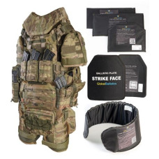 Бронежилет Warmor Gen. 3. с плитами 6 кл и защитой: шеи, плеч, боковин (камербандов), напашника, живота, пояса РПС, бедер ног (внутренняя и наружная)