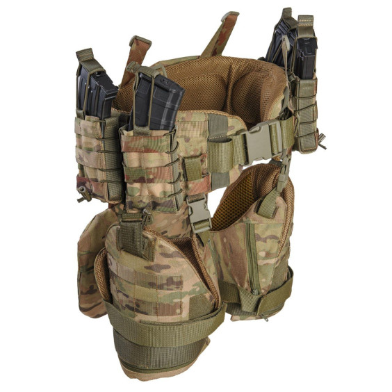 Бронежилет Warmor Gen. 3. с плитами 6 кл и защитой: шеи, плеч, боковин (камербандов), напашника, живота, пояса РПС, бедер ног (внутренняя и наружная)