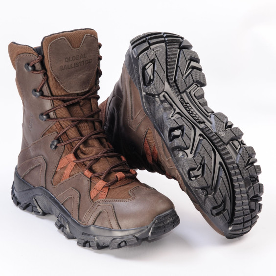Тактические всесезонные берцы Global Ballistics Contact S коричневый