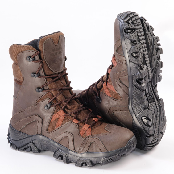 Тактические всесезонные берцы Global Ballistics Contact S коричневый