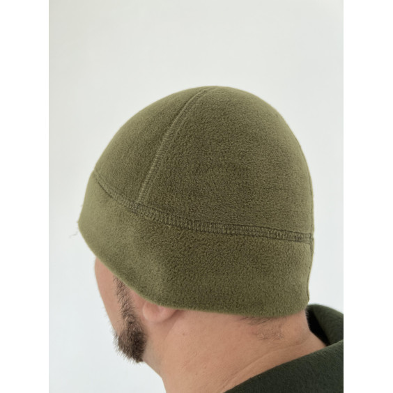 Флисовая шапка. Олива
