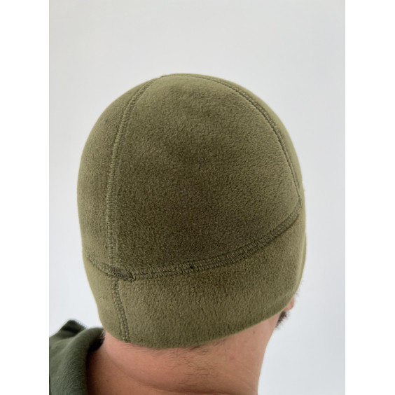 Флисовая шапка. Олива