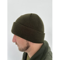 Шапка відворот однотонна
