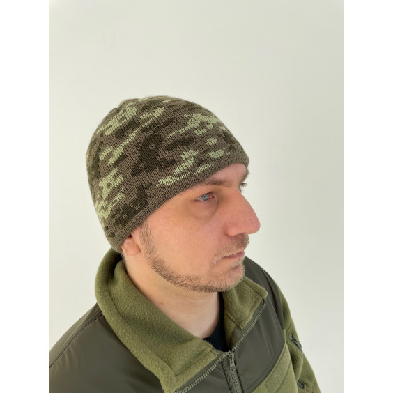 Шапка пряма без відвороту  піксель