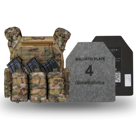 Бронежилет 4-го класса. Мультикам. Вес 7 кг.
