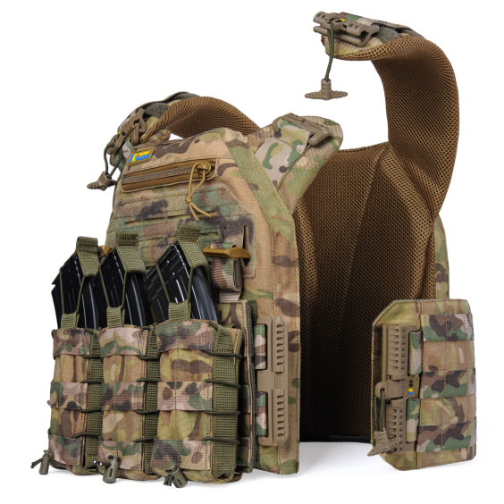 Бронежилет 6-го класса. Мультикам. Вес 6.2 кг.