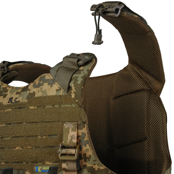 Плитоноска WARMOR gen.4 Пиксель. 4 подсумка.