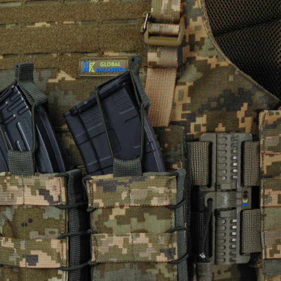 Плитоноска WARMOR gen.4 Пиксель. 4 подсумка.